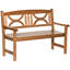 Breonna Solid Wood Poplar Outdoor Bench