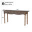 Console Arlen de 60,50 po de long avec pieds tournés et tiroirs-133966481