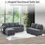 Canapé modulaire rembourré 6 pièces Kenda-1859515336