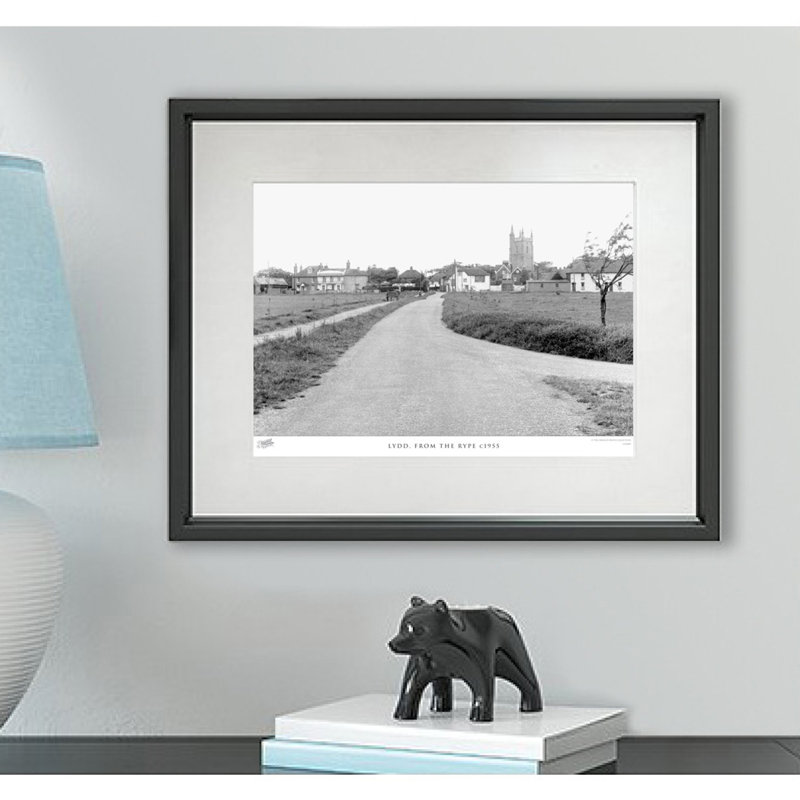Lydd, From The Rype C1955 by Francis Frith - Single Picture Frame Print, 28cm H x 36cm W x 2.3cm D