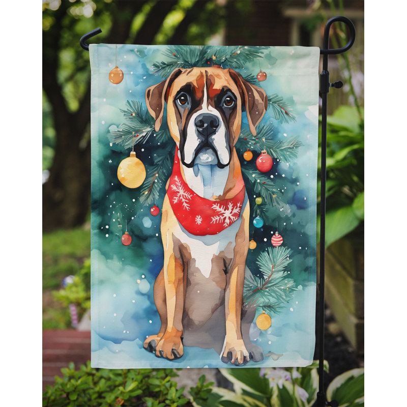 Polyester double face Noël, H 15,5 po x l 11,25 po