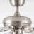 Breezelite 52" Modern Brushed Nickel Reversible Ceiling Fan