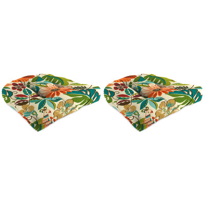 Contoured Outdoor Wicker Seat Cushion