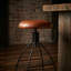 Catharine Swivel Upholstered Adjustable Height Counter Stool with Metal Frame