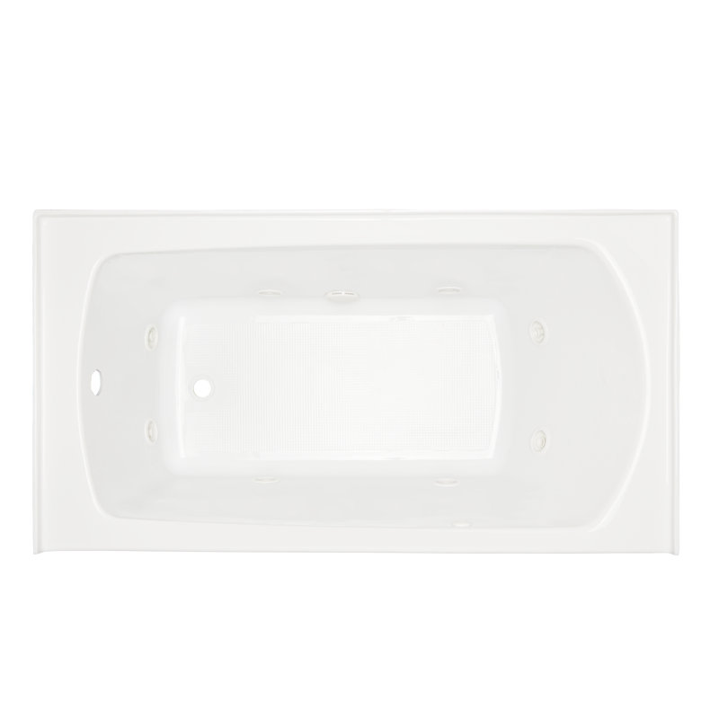 Signature Hardware 60" x 32" Bradenton Acrylic Drop-in Whirlpool Tub, Left