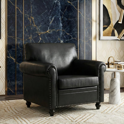 Classic Sofa with Rolled Arms and Removable Cushions