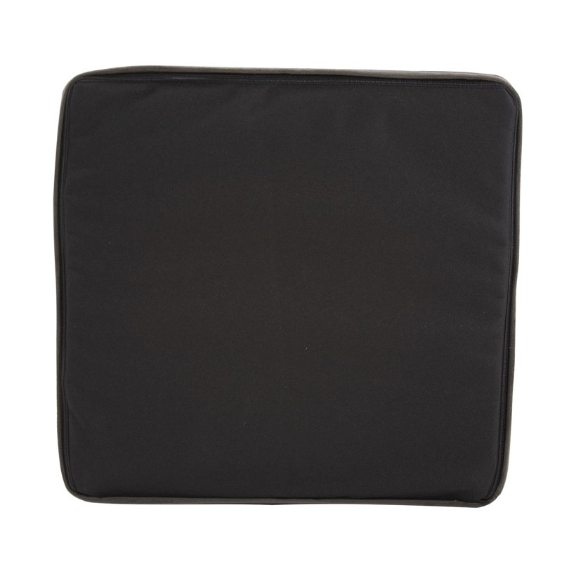 Contreras Upholstered Ottoman, Charcoal