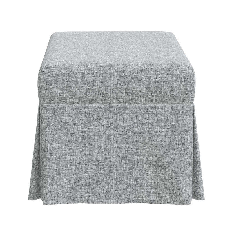 Wyatt Upholstered Storage Bench, Zuma Pumice Textured Linen