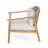 Cisely Outdoor Acacia Wood Patio Club Chair