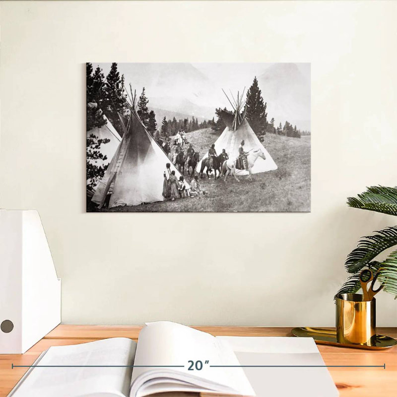Tipi amérindien Camp Montana, H 8 po x l 12 po