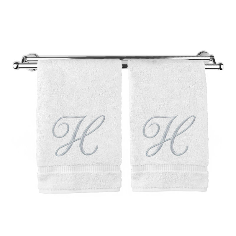 Super Plush Hand Towel, White/Silver, H