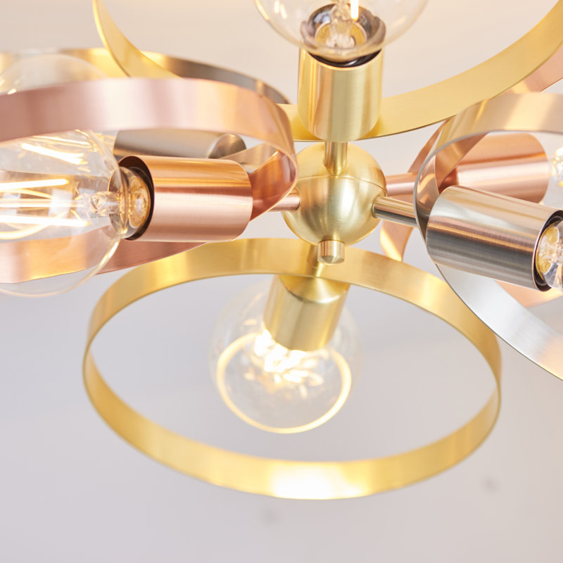 Maleah 6-Light 59cm Semi Flush Mount