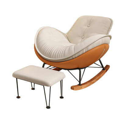Chaise berçante large en forme d'arc