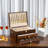 3-layer Silverware Storage Box With Drawer, Wooden Silverware Chest With Handle And Linen Liner For Storing Fine Flatware And Utensils, Walnut