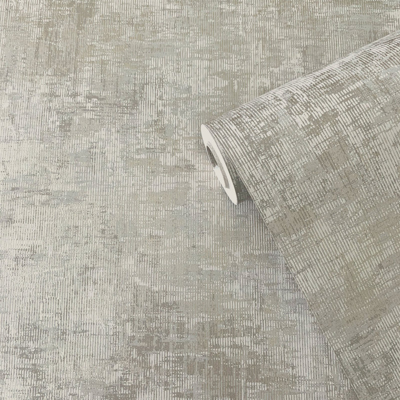 Lustre Collection Metallic Distressed 10.05m x 53cm Wallpaper Roll, Gold