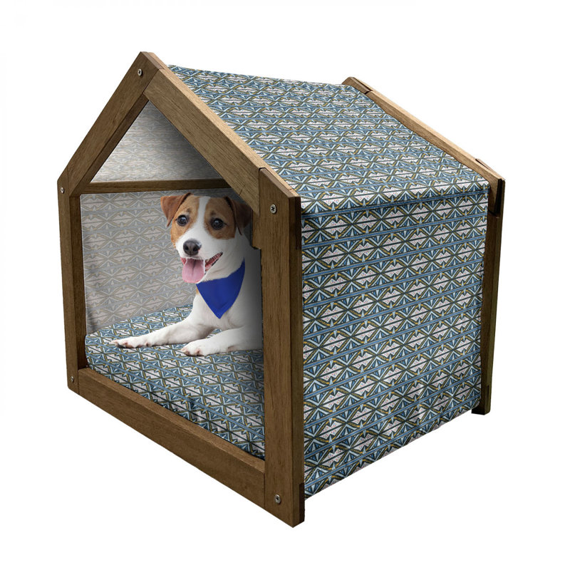 Niche pour chien en bois, H 32,28 po x l 39,37 po x P 28,35 po