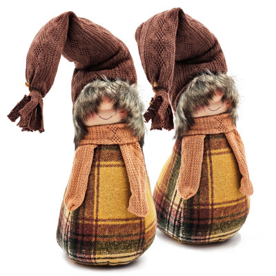 2 pièces de décorations de gnomes, décorations d'automne pour la table de l'Action de grâce