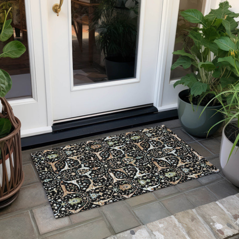 Machine Washable Indoor/Outdoor Layton ACN2250 Global Rug, Rectangle 1'8" x 2'6"