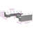  Garden Sofa Set Grey