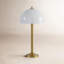 Lampe de table à DEL à finition dorée 20 "à intensité variable