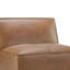 Canapé modulaire en cuir avec repose-pieds de gauche de 136 po Fawaz-91437897