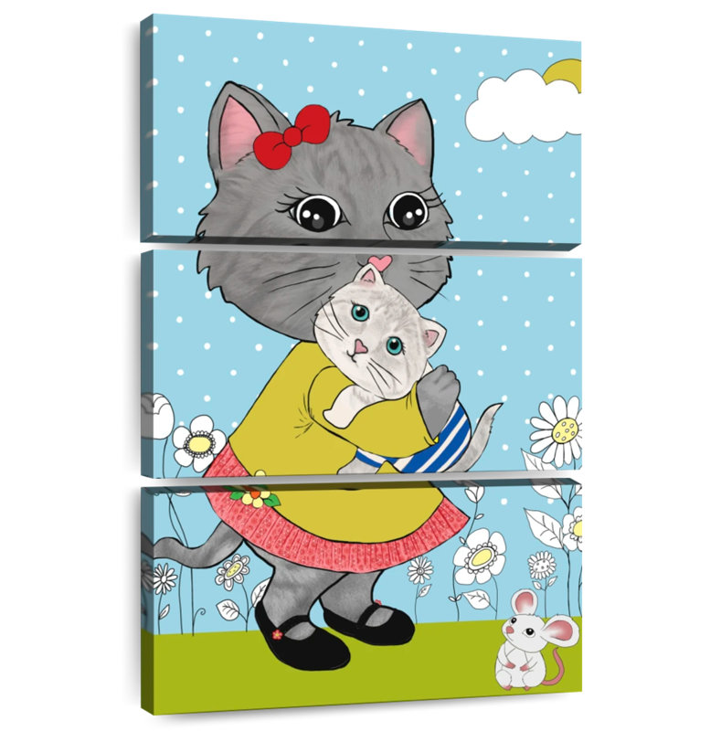 Ashelle Kitty Cuddles, 65" H x 42" W