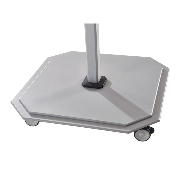 192'' W Sunbrella® Cantilever Umbrella, Silver Anodized, Charcoal, Natté Carbon Beige