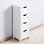 Armoire à tiroirs blanche chic avec un design moderne pour une maison élégante Poignées de rangement élégantes et fonctionnelles