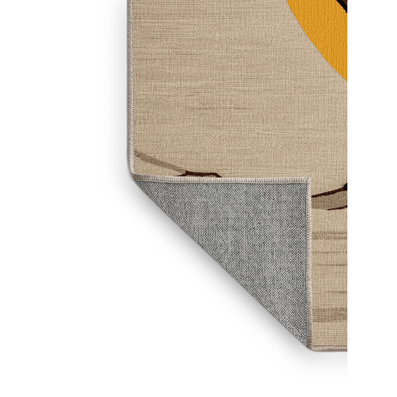  Tapis rouge lavable laveur d'oiseaux, Carré 6 pi