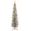 The Holiday Aisle® Silver Tinsel Tree with Clear Lights-757950308