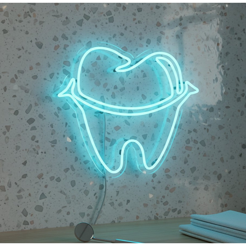  | Enseigne néon néon | Fabriqué avec un tube néon cyan brillant incassable durable qui brille pendant plus de 50 000 heures sans scintillement ni gradation | 20 x 24 | Cyan vif