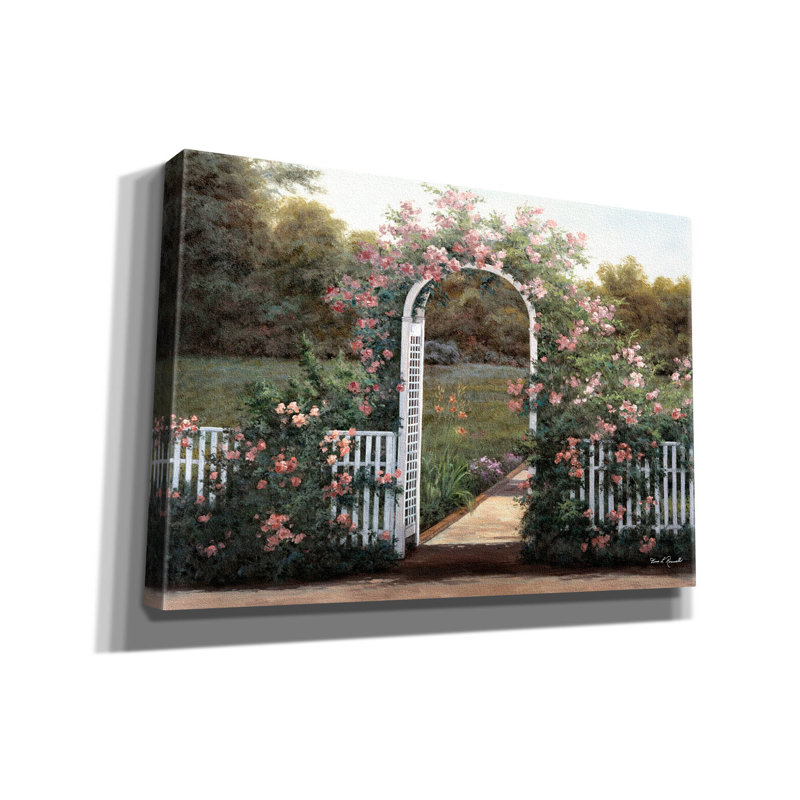 «Rose Trellis» par Diane Romanello, H 18 po x l 26 po x P 0,75 po