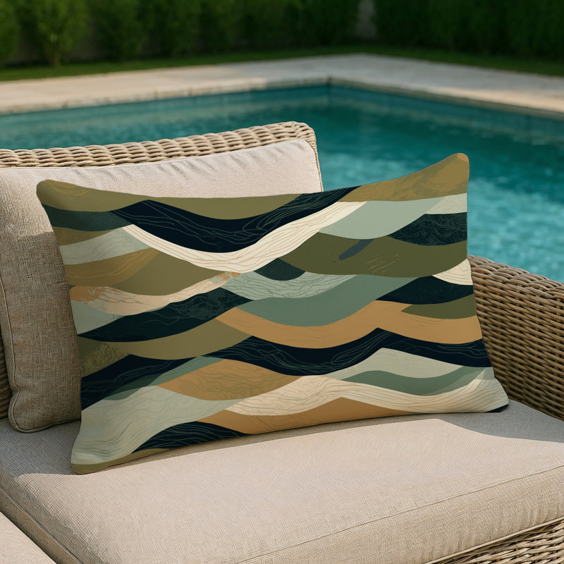 Celestial Streams Indoor And Outdoor Throw Pillow, Rectangle 18"H x 25"W