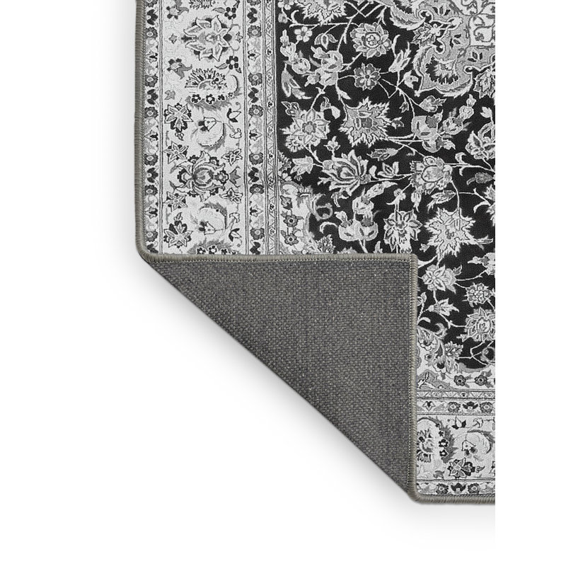 Tapis gris traditionnel Traditional 3907, Rectangle 2 pi x 3 pi