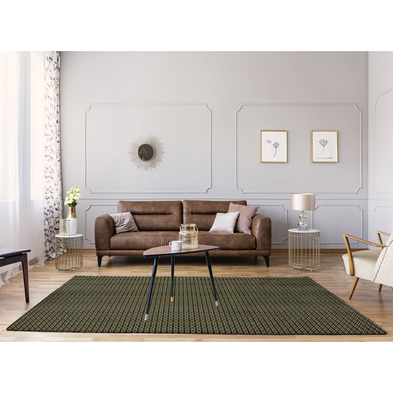 Tapis de losanges à flèches noires classic, Rectangle 2 pi x 3 pi