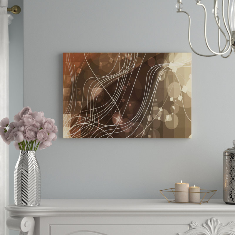 Glass Art, 80 cm H x 120 cm W, Brown