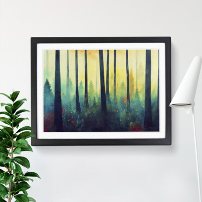 Luxurious Colourful Forest - Single Picture Frame Painting
