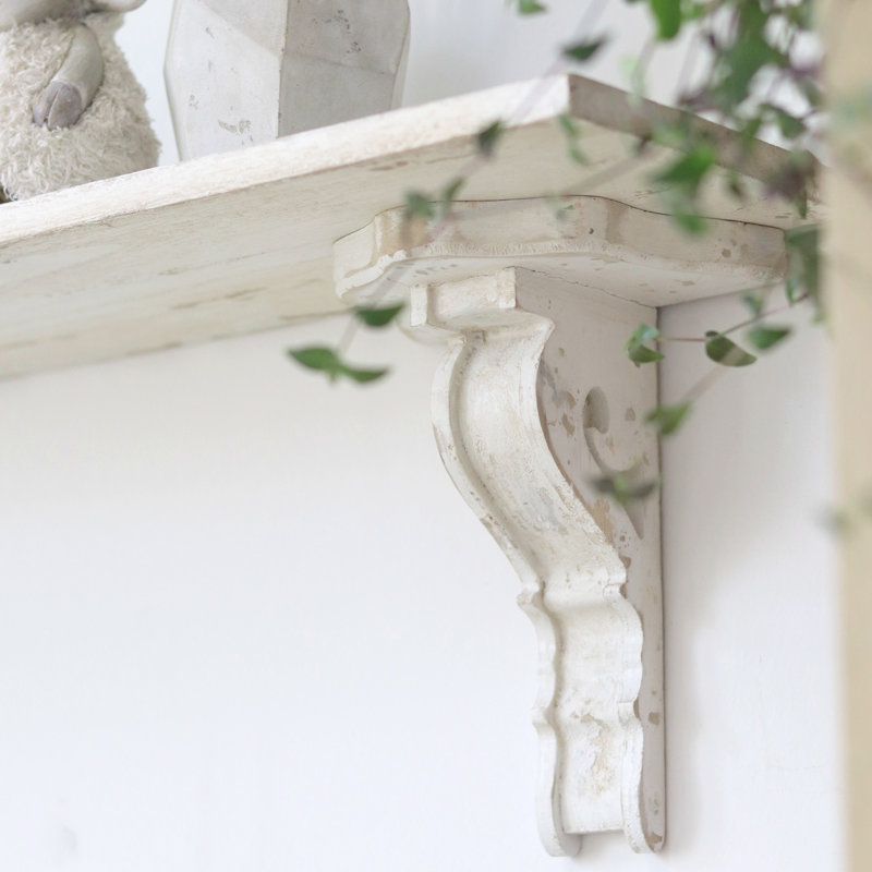 Supports à corbeaux en bois rétro pour tablettes