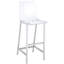 Paire de tabourets modernes et transparents. Conception épurée avec soutien du dos. Convient aux espaces de cuisine. 46 po x 21 po x 17 po de 2 - barres de cuisine modernes et élégantes. Pied large et confortable. 46 po x 21 po x 17 po, siège-312993641