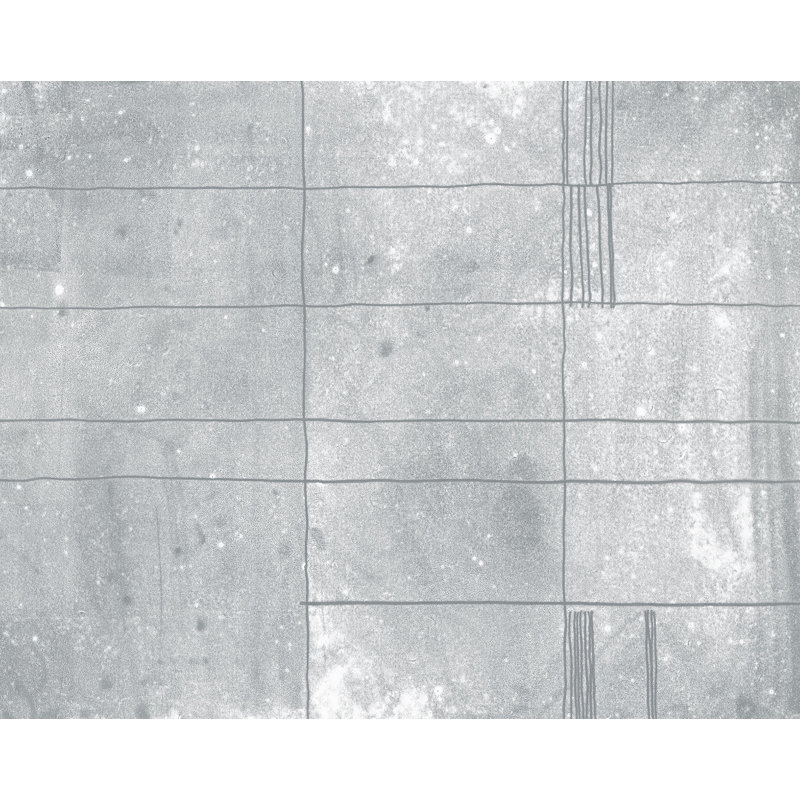 Geometric Wall Mural, Gray