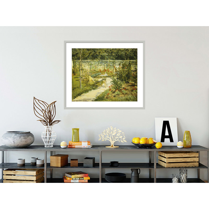 «The Bench the Garden at Versailles» par impression giclée encadrée, 33,5 po H x 39,59 po L