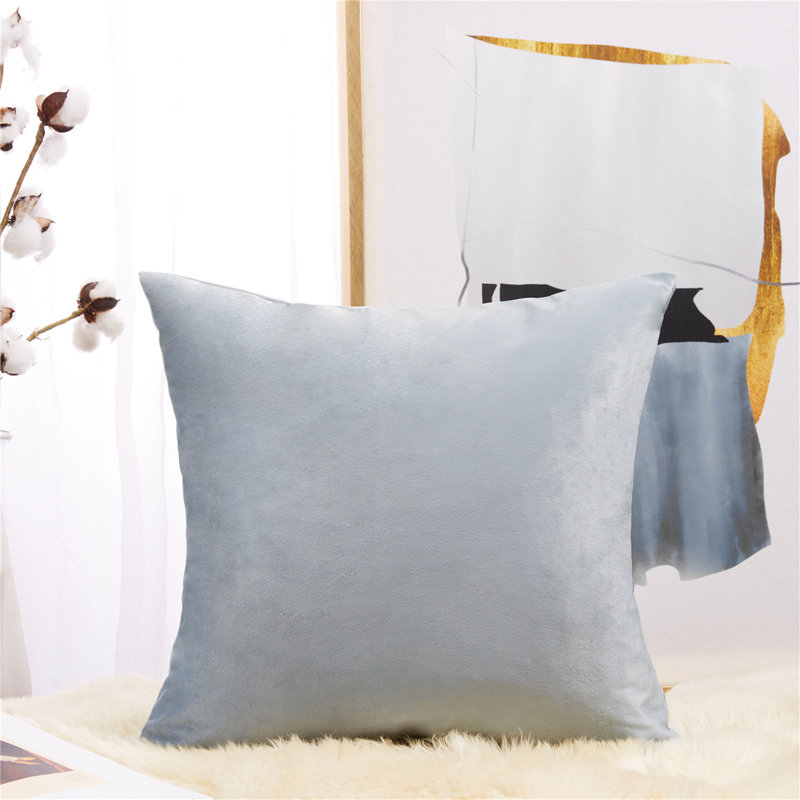 (Couvertures avec insertions) Ensemble de deux coussins décoratifs de 18 po ou 20 po, H 24 po x l 24 po, Rose