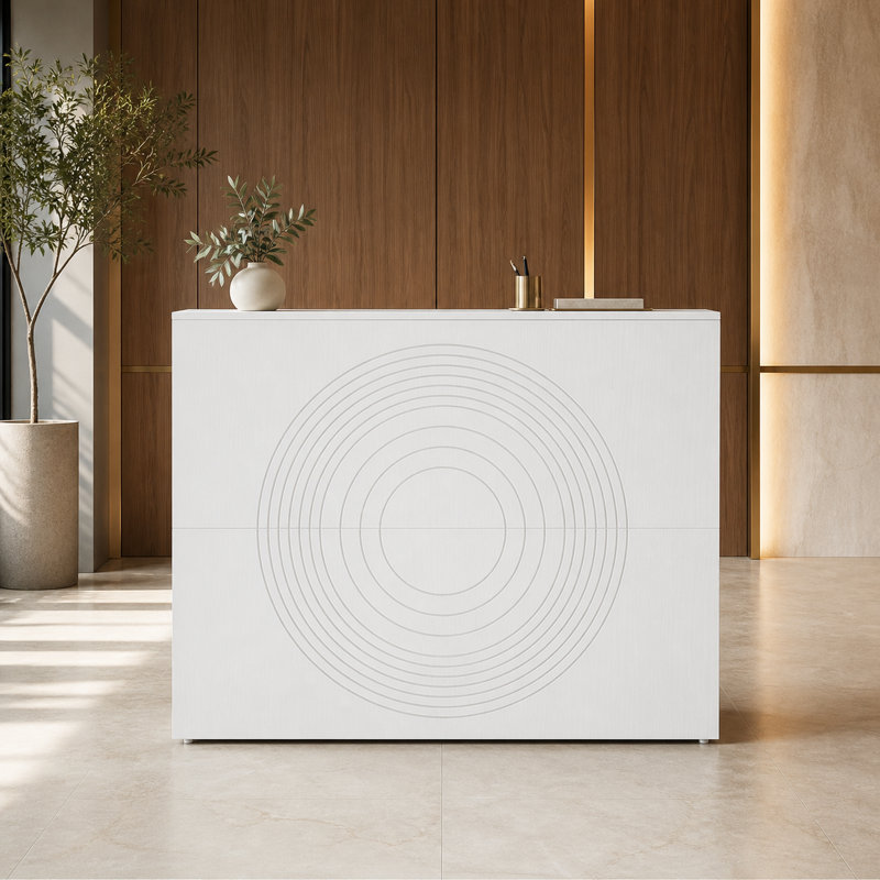 Canapé d'extérieur 48 po avec structure en métal robuste 48 po, Blanc