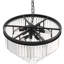 Luminaire plafonnier semi-encastré à 12 lumières de 12 po en cristal à 12 lumières Dimmale-1959359362