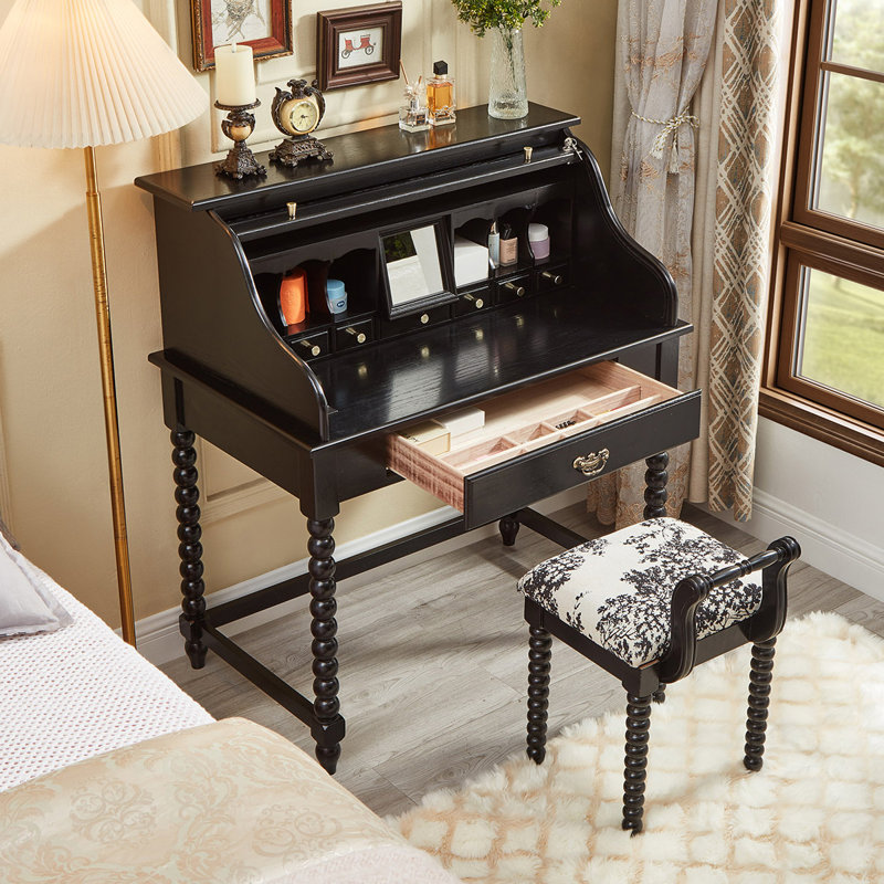 Ensemble de coiffeuse avec miroir et tiroirs