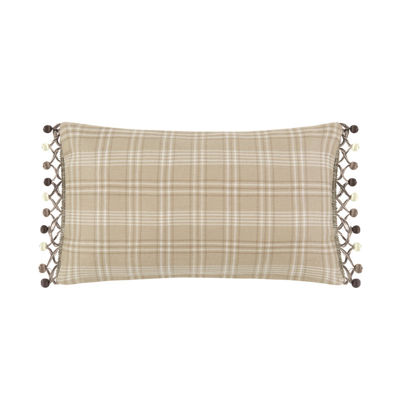 Bird Paradise Plaid Reversible Throw Pillow