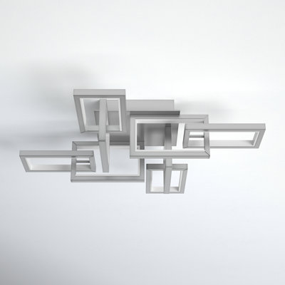 Sataria 8 Light Metal LED Flush Mount