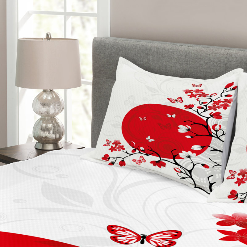 Ademide Bedspread Set with Pillow Sham, 220 x 264 cm Bedspread - 2 Shams