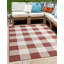 Tapis intérieur / extérieur rouge Borland-1526730054