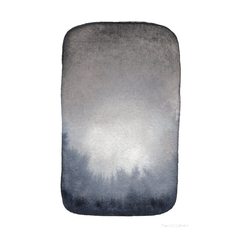 «Moody Day I» par Megan Gallagher, peinture, H 18 po x l 12 po, Toile tendue